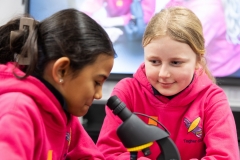 DKANE 27th Feb 2024
REPRO FREE
Zofia Andrzejczak and Ardra Bijuraj, Togher Girls National School enjoying the activities at the IWISH UCC campus day. 
 I Wish campus days provide opportunities through interactive and immersive experiences to encourage engage and empower girls to pursue STEM.
Photo Darragh Kane